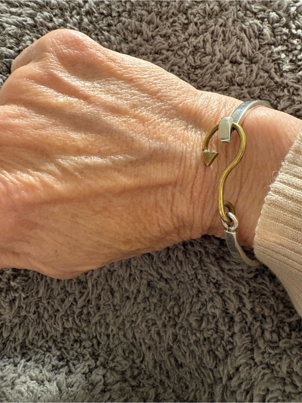 Chatham hook bracelet by east wing brass and sterling